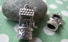 Accessories - 6 Pcs Of Antique Silver 3D Chinese Windlass Pendants Charms 12x22mm HEAVY  A841