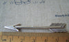 Accessories - 6 Pcs Of Antique Silver Arrow Pendant Charms 11x63mm A4247