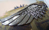 Accessories - 6 Pcs Of Antique Silver Feather Wing Charms Pendants 22x54mm A3235