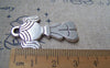 Accessories - 6 Pcs Of Antique Silver Lovely Girl Charms 25x38mm A1541