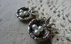 Accessories - 6 Pcs Of Antique Silver Mother Bird And Three Eggs In Nest Charms Pendants 24x24mm A5524
