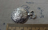 Accessories - 6 Pcs Of Antique Silver Pocket Watch Round Base Pendants Match 19.5mm Cabochon A6674