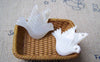 Accessories - 6 Pcs Of Natural Shell Dove Pigeon Bird Charms  20x25mm A2763
