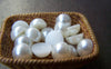 Accessories - 60 Pcs Of Resin Pearl White Round Cameo Cabochons  8mm A2795
