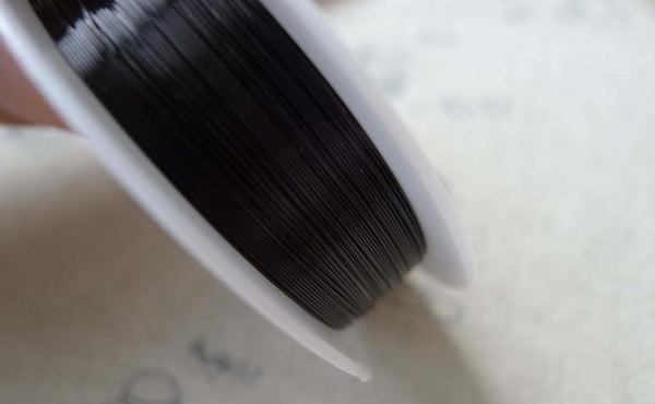 Accessories - 72ft (22m) Of Black Tone Brass Wire 0.3mm 28gauge A7099