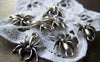Accessories - 8 Pcs Of Antique Silver Spider Charms 18mm A1169