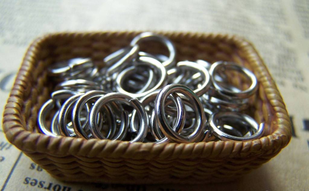 Accessories - 8mm Jump Rings Silvery Gray OD Ring 16gauge Set Of 200 Pcs A3330