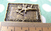Accessories - Angel Pendants Rectangular Cupid Antique Bronze Charms 21x31mm Set Of 10 Pcs  A3703