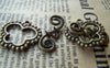 Accessories - Antique Bronze Butterfly Toggle Clasps Set Of 10 A229