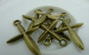 Accessories - Antique Bronze Cross Charms 19x28mm Set Of 20 Pcs A5993