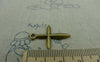 Accessories - Antique Bronze Cross Charms 19x28mm Set Of 20 Pcs A5993