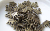 Accessories - Antique Bronze Crown Charms Double Sided 10x12mm Set Of 20 Pcs A769