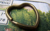 Accessories - Antique Bronze Heart Keyring Keychain  31x32mm Set Of 10 Pcs A1503