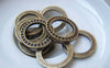 Accessories - Antique Bronze Textured Round Circle Rings 19mm Set Of 20 Pcs A4817