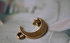 Accessories - Antique Gold Crescent Moon Star Charms 11x17mm Set Of 20 Pcs A7882