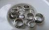 Accessories - Antique Silver Bail Slider Large Hole Charms 11x19mm Set Of 30 Pcs A7837