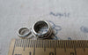 Accessories - Antique Silver Bail Slider Large Hole Charms 11x19mm Set Of 30 Pcs A7837