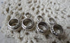 Accessories - Antique Silver Bail Slider Large Hole Charms 11x19mm Set Of 30 Pcs A7837