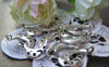 Accessories - Antique Silver Crescent Moon Star Charms Double Sided 11x19mm Set Of 20 Pcs A967