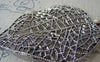 Accessories - Antique Silver Large Leaf Pendant Filigree Charms  46x64mm Set Of 2 Pcs A613