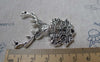 Accessories - Antler Deer Head Horn Pendants Antique Silver Connector  38x51mm A7842