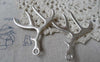 Accessories - Antler Deer Horn Pendants Antique Silver Charms 40x52mm Set Of 6 Pcs A6552