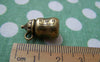 Accessories - Baby Bottle Pendants Antique Bronze 3D Charms 11x19mm Set Of 6 Pcs A3246