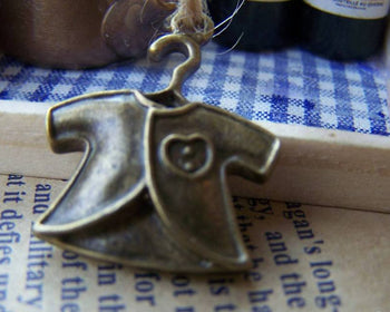 Accessories - Baby Clothes Antique Bronze Children Wear Charms 20x24mm Set Of 10 Pcs A1917
