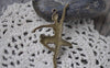 Accessories - Ballet Dancer Pendants Antique Bronze Girl Blank Charms 35x63mm Set Of 10 Pcs A7817
