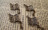 Accessories - Barber Case Pendants Antique Bronze Hairdresser Dangle Charms 12x14mm Set Of 10 Pcs A1402