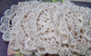 Accessories - Beige Color Lace Doily Round Lace Cotton Flower Embroidery 60mm Set Of 10 Pcs A3492