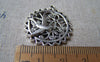 Accessories - Bird Ring Charms Antique Silver Filigree Floral Edge Swallow Pendants  25mm Set Of 10 Pcs A806