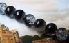 Accessories - Black Crackle Beads Crystal Glass 8mm One Strand (100 Pcs)  A3900