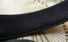 Accessories - Black Headband Matte Black Silk Covered Plasitc Hair Band  25mm Set Of 5 Pcs A5469
