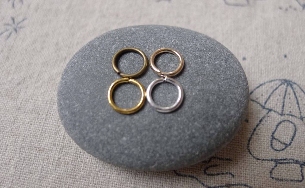 Accessories - Bronze Gold Silver Jump Rings Size 7mm 19gauge Various Color Available