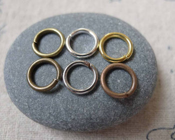 Accessories - Bronze Silver Gold Brass Platinum Copper Jump Rings Size 8mm 16gauge Various Color Available