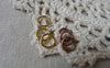 Accessories - Bronze Silver Gold Brass Platinum Copper Jump Rings Size 8mm 16gauge Various Color Available
