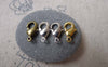 Accessories - Bronze Silver Platinum Gold Brass Lobster Claw Clasps 6x12mm High Quality