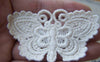 Accessories - Butterfly Doily Beige Cream Color Filigree Floral Cotton Lace 40x70mm Set Of 10 Pcs A4848
