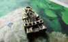 Accessories - Castle Charms Antique Bronze Pendants 10x16mm Set Of 10 Pcs A3423
