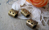 Accessories - Cat Beads Antique Bronze Cat Head Rondelle Beads   6x9x10mm Double Sided Set Of 20 Pcs A598