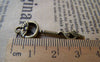 Accessories - Cat Key Pendants Antique Bronze Skeleton Key Charms 10x35mm Set Of 20 A192