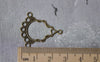 Accessories - Chandelier Earring Embellishment Antique Bronze Drops Connectors 25x28mm Set Of 20 Pcs A7898