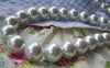 Accessories - Chunky Pearl Beads Glass Replica White Round Beads 16mm One Strand (50 Pcs)   A2712