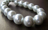 Accessories - Chunky Pearl Beads Glass Replica White Round Beads 16mm One Strand (50 Pcs)   A2712