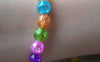 Accessories - Crackle Glass Beads Shattered Glass Assorted Color 8mm One Strand (50 Pcs)  A3926