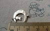 Accessories - Crescent Moon Cat Earring Pendant Antique Silver Charms 18x21mm Set Of 20 Pcs A6563