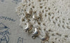 Accessories - Crescent Moon Connector Antique Silver Smooth Charms 6x15mm Set Of 50 Pcs A6458