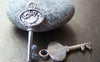 Accessories - Crescent Moon Key Charms Antique Silver Pendants 12x25mm Set Of 20 Pcs A1323
