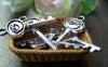 Accessories - Crescent Moon Key Charms Antique Silver Pendants 12x25mm Set Of 20 Pcs A1323